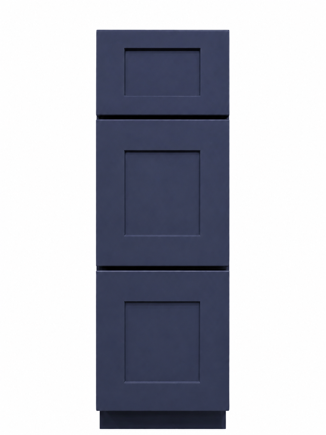 12" Navy Shaker - 3 Drawer Base