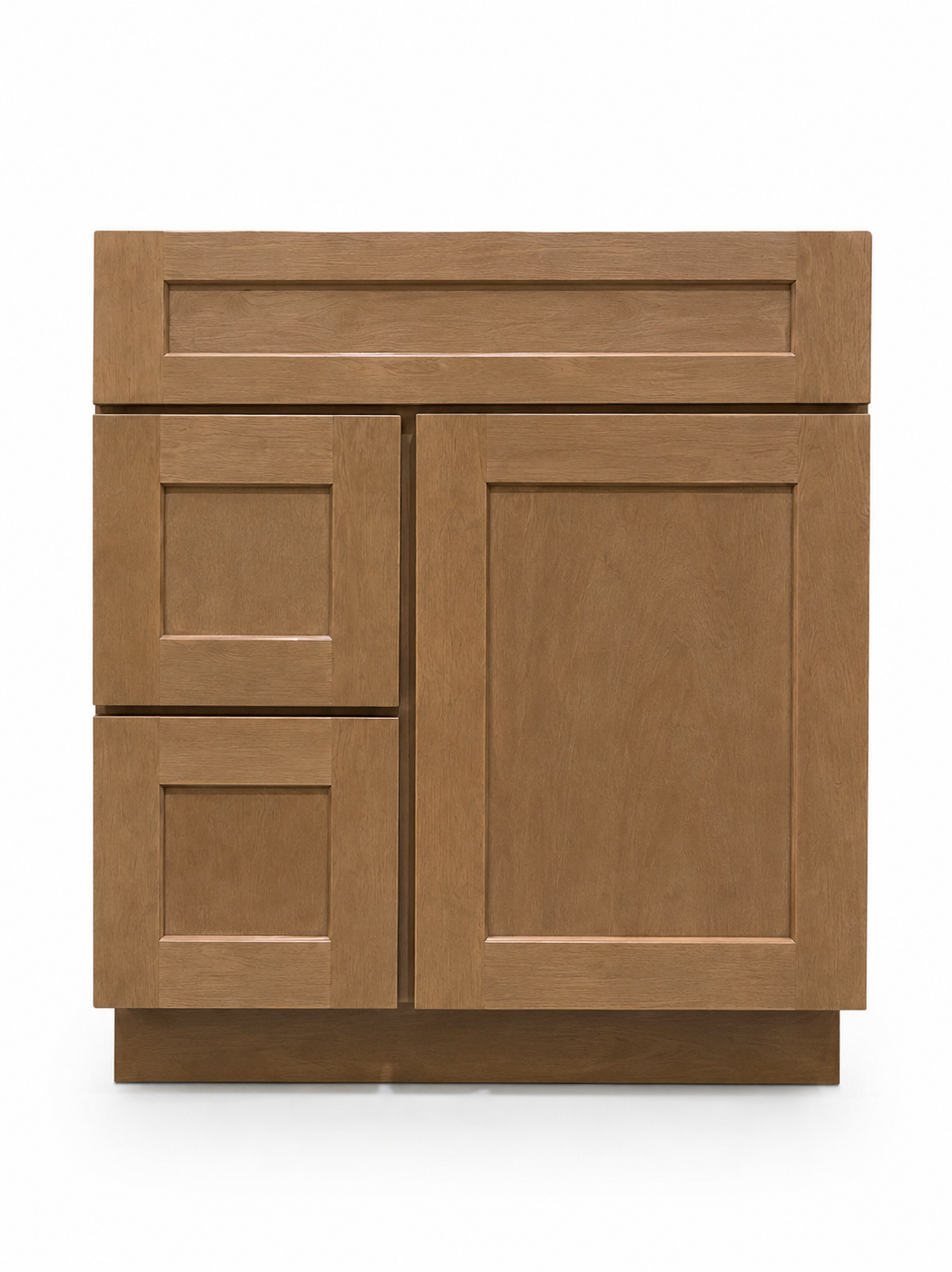 30" Toast Natural - 2 Drawer Left