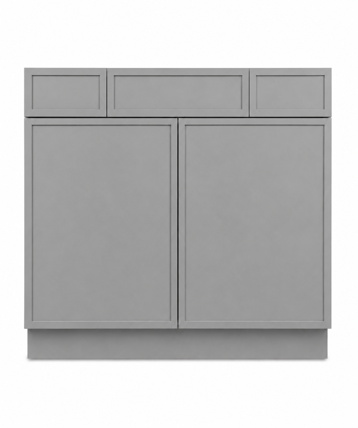 42" Grey Thin Rail - 6 Drawers