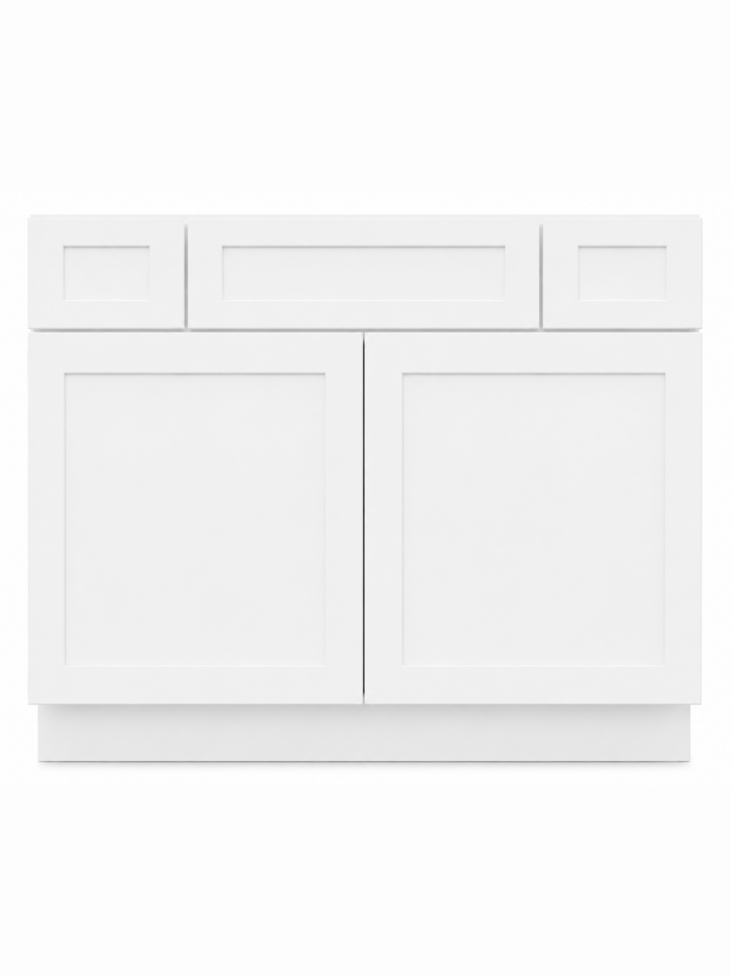 48" White Sun Shaker - 6 Drawers