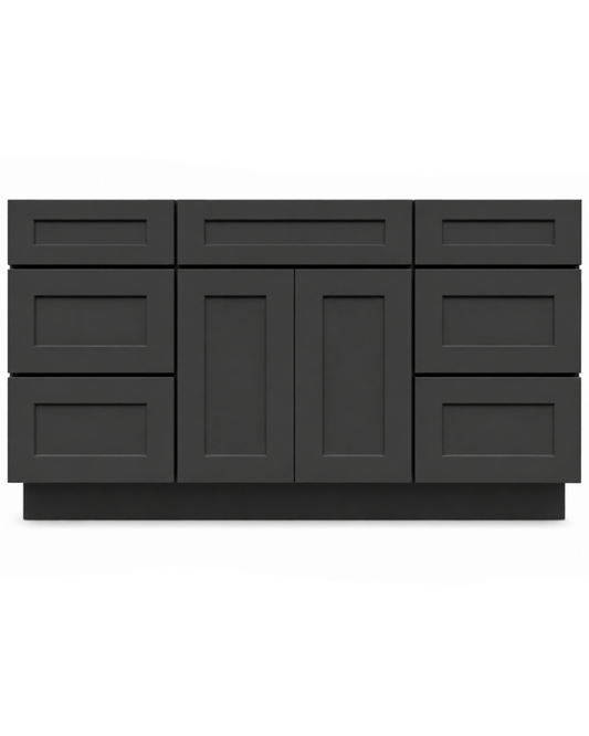 60" Double - Black Shaker