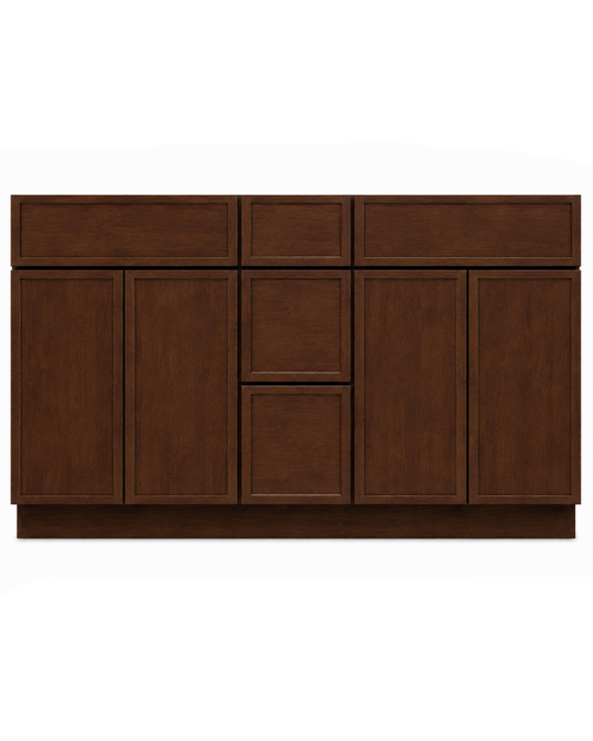 60" Single - Espresso Thin Rail