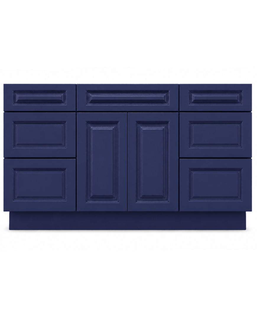 60" Single - Navy Raised Panel