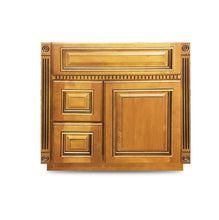 Load image into Gallery viewer, 32.5&quot; High - Old Height Vanity - VA4-Fluted Heritage Caramel-V3021DH Left