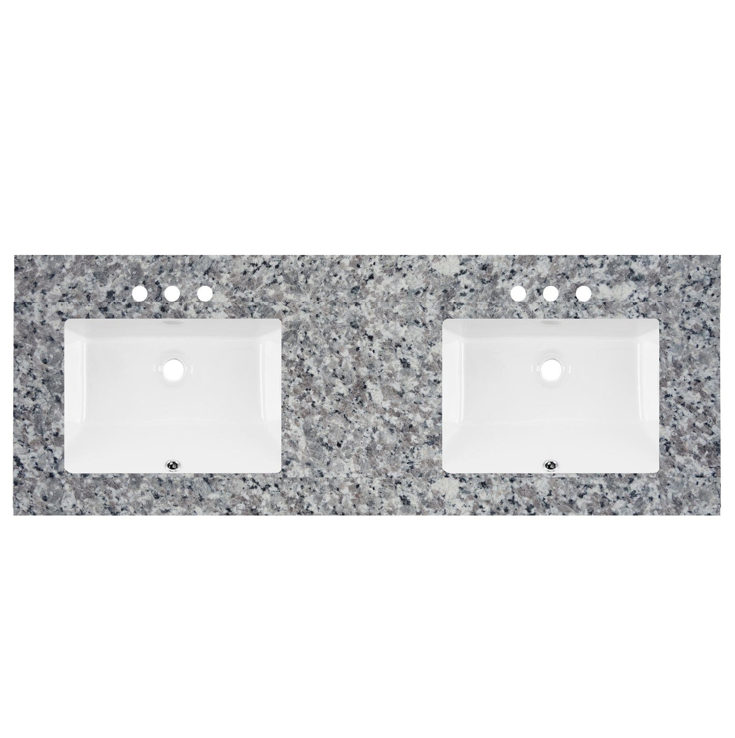 Tocador prefabricado de 73" de ancho x 22" de profundidad Swan Grey 2cm 5702