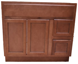 36 Inch Bathroom Cabinet Vanity Flat Panel Ginger Right Drawers