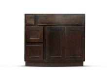 Load image into Gallery viewer, 36 Inch Bathroom Cabinet Vanity Shaker Espresso Left Drawers