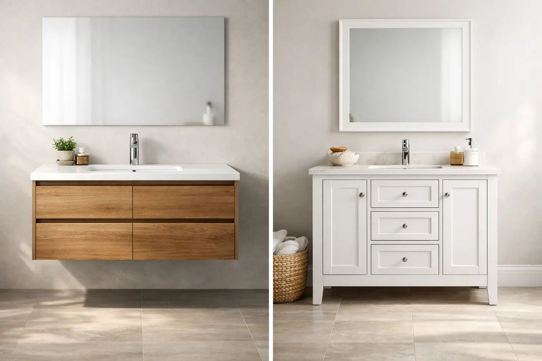 Floating Vanity vs Freestanding Vanity