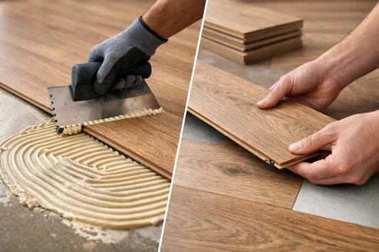 Glue Down Flooring vs Click Lock