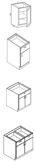 BASE CABINET 24"D X 34.5"H