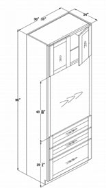 OVEN CABINET 24"D