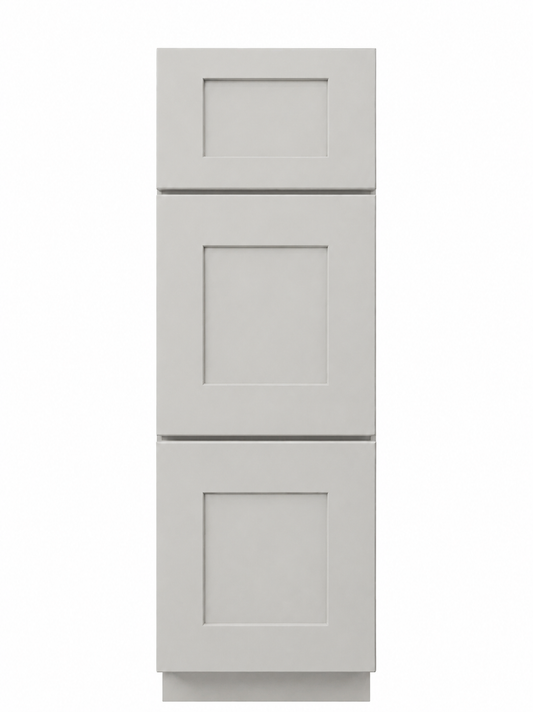12" Ashen Shaker - 3 Drawer Base
