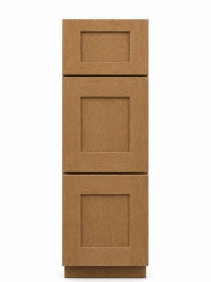 12" Toast Natural - 3 Drawer Base