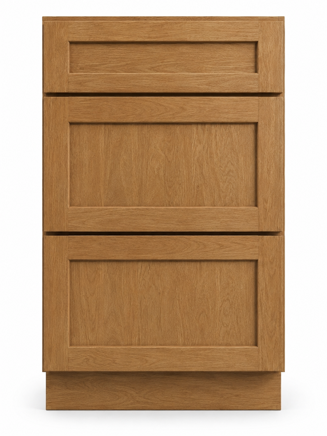 12" Toast Natural - 3 Drawer Base
