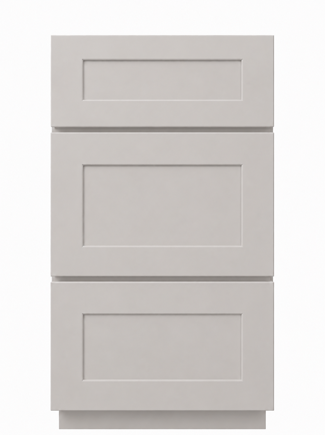 18" Ashen Shaker - 3 Drawer Base