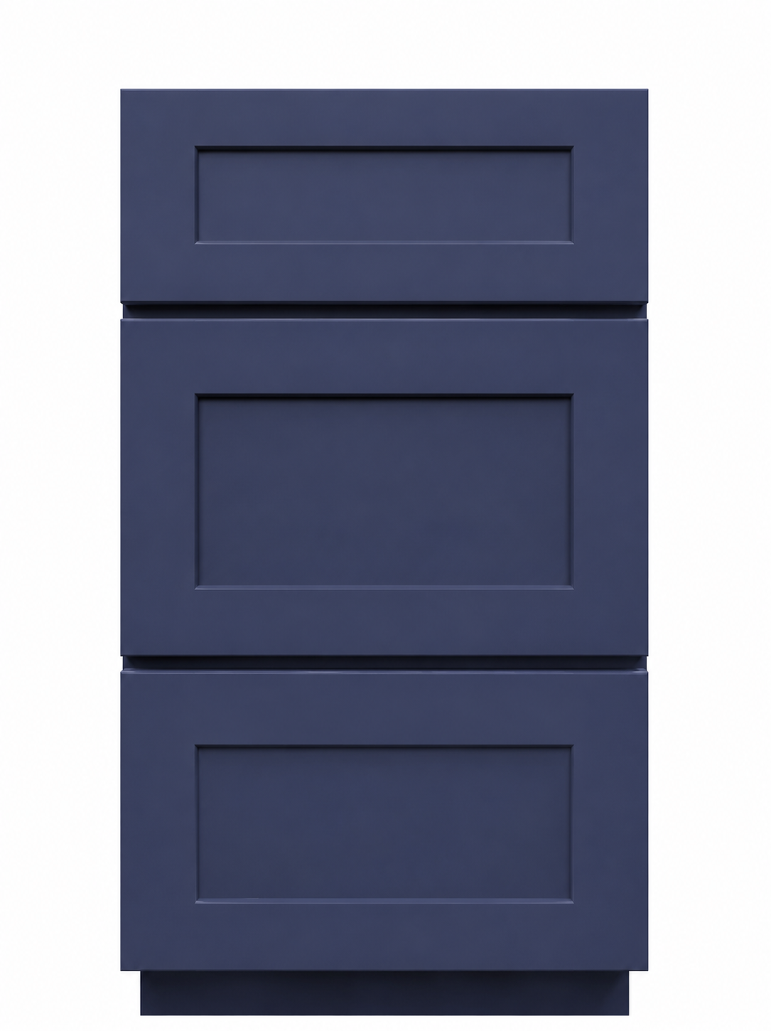 18" Navy Shaker - 3 Drawer Base