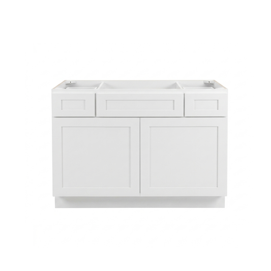 48" White Sun Shaker - 2 Drawers