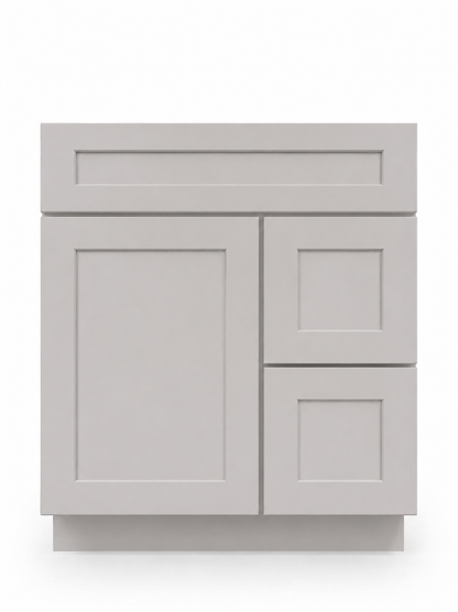 30" Ashen Shaker - 2 Drawers Left
