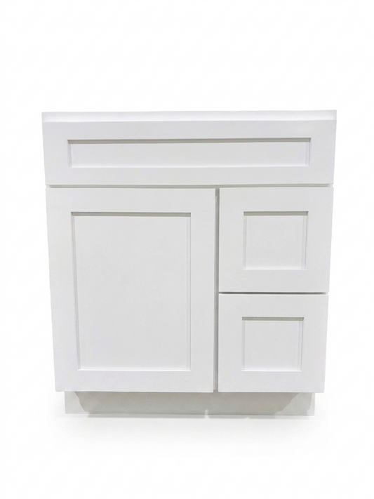30" White Sun Shaker - 2 Drawers Left