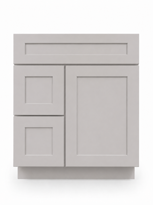 30" Ashen Shaker - 2 Drawers Left