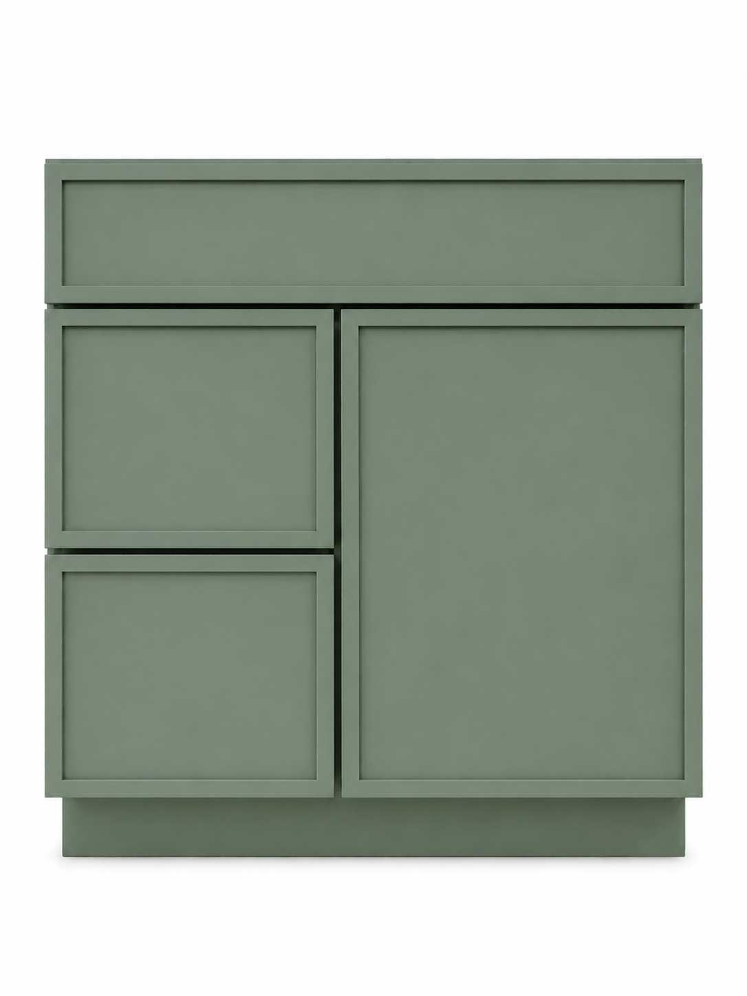 30" Palm Thin Rail - 2 Drawers Right