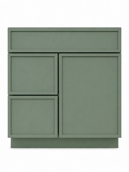 30" Palm Thin Rail - 2 Drawers Right