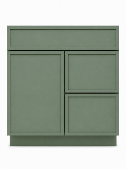 30" Palm Thin Rail - 2 Drawers Right