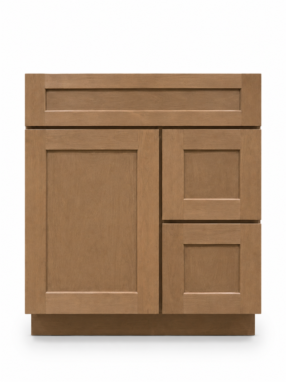 30" Toast Natural - 2 Drawer Right