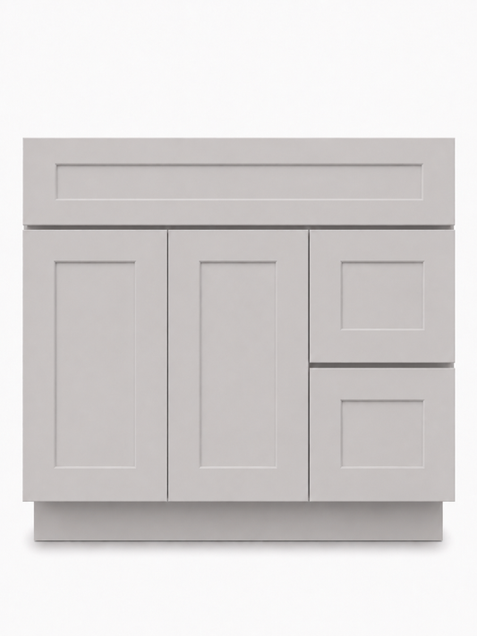 36" Ashen Shaker - 2 Drawers Left