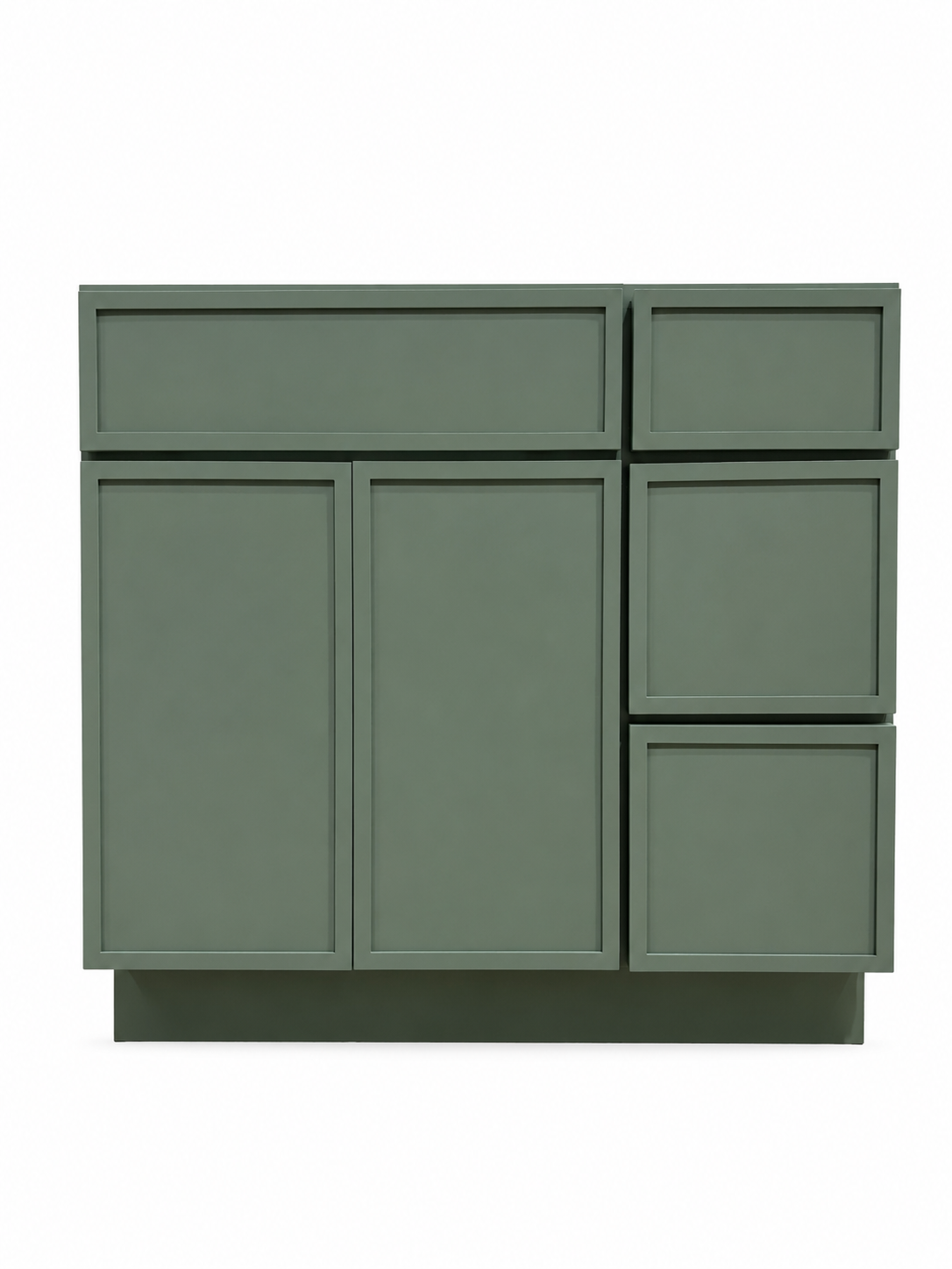 36" Palm Thin Rail - 3 Drawers Left