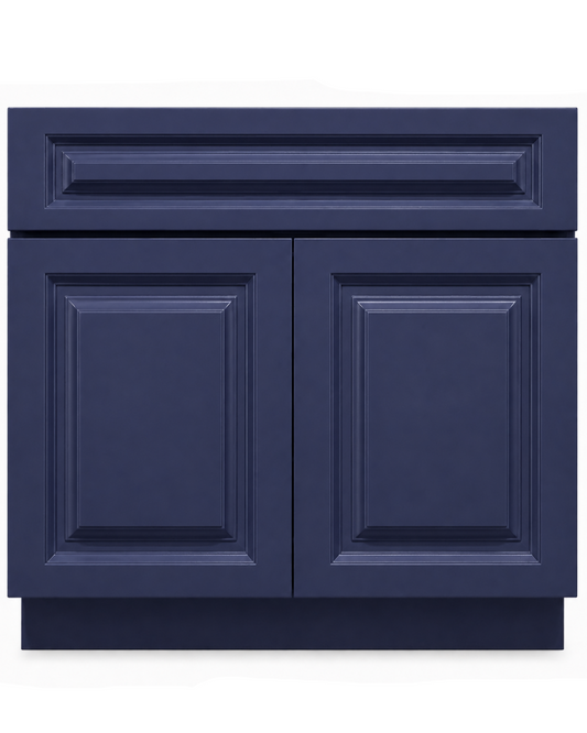 36" Navy Raised Panel