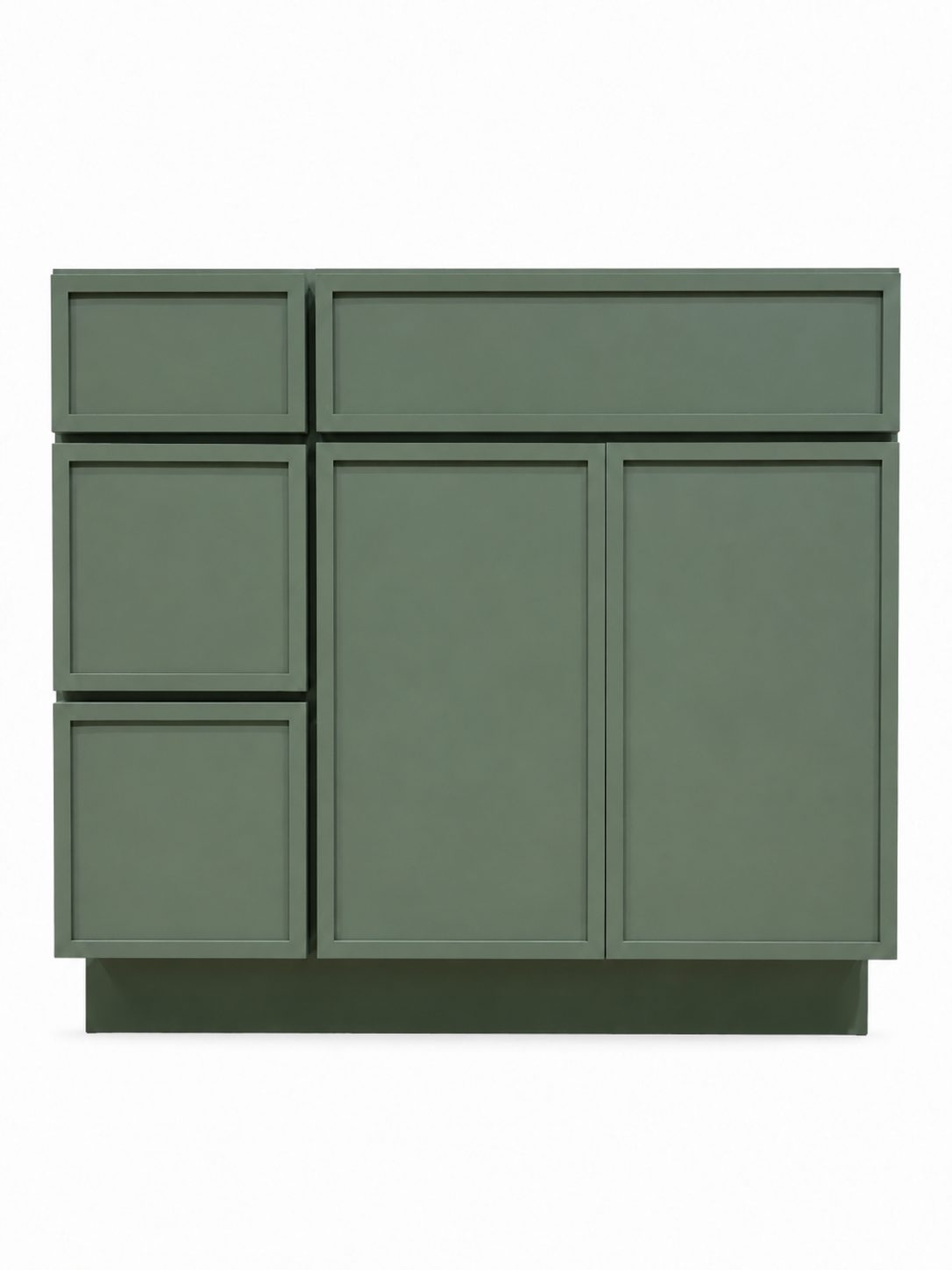 36" Palm Thin Rail - 3 Drawers Left