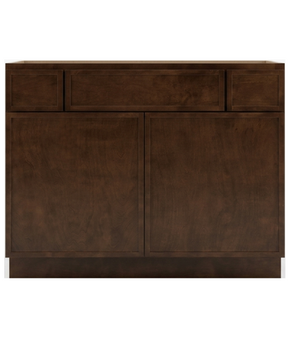 42" Espresso Thin Rail - 2 Drawers