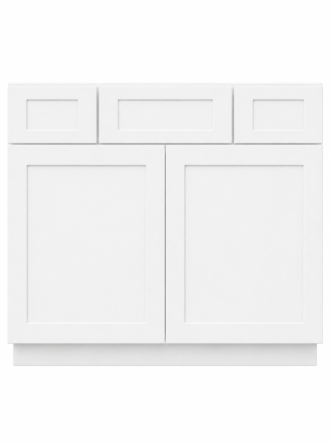42" White Sun Shaker - 2 Drawers