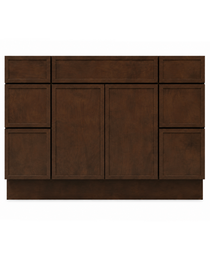 42" Espresso Thin Rail - 2 Drawers