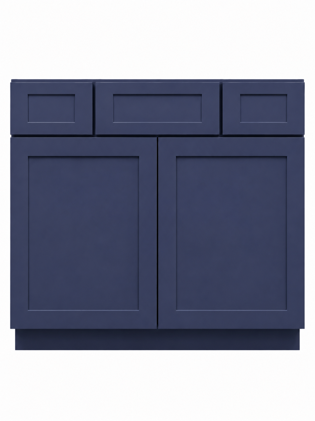 42" Navy Shaker - 2 Drawers