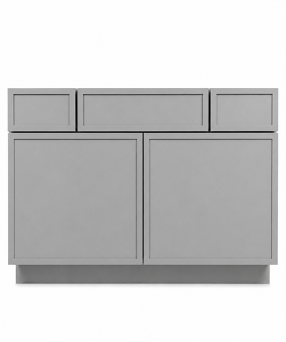48" Grey Thin Rail - 2 Drawers