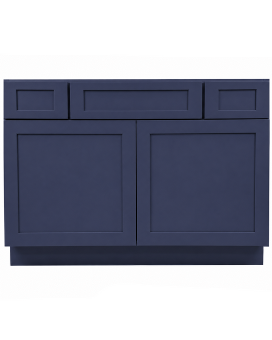 48" Navy Shaker - 2 Drawers