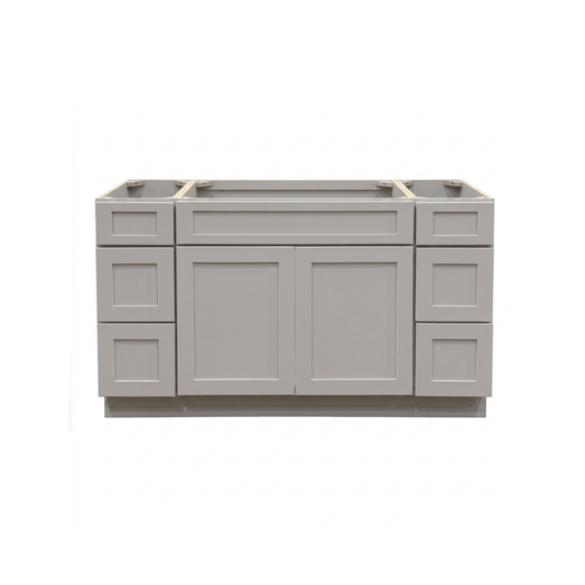 60" Single - Ashen Shaker - 6 Drawers