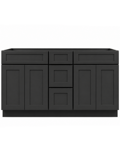 60" Single - Black Shaker