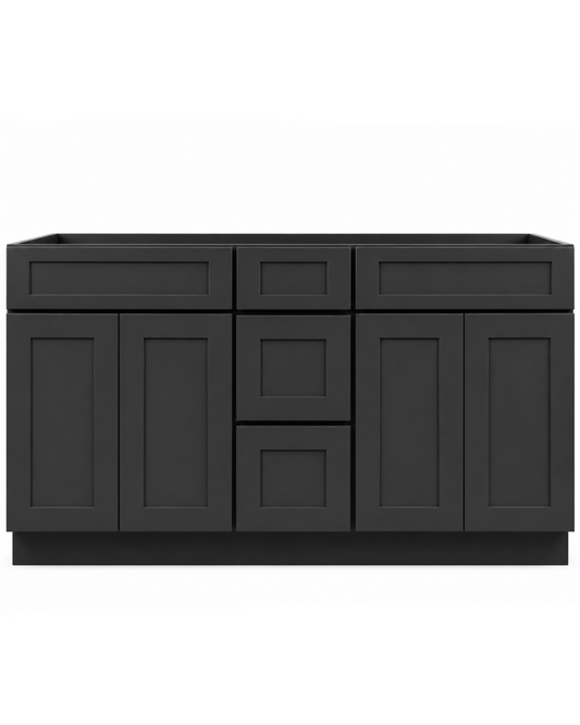 60" Double - Black Shaker