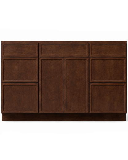 60" Double - Espresso Thin Rail