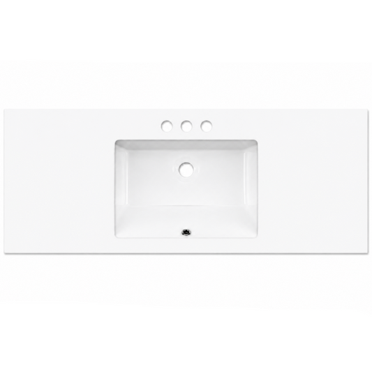 Pure White 61" Single