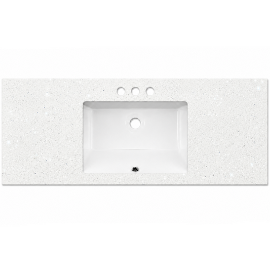 Sparkling White 61" Single