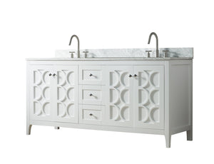 72 Inch Wide Double Sink 1906 - Elaine White