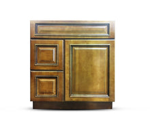 Load image into Gallery viewer, 30 Inch Bathroom Cabinet Vanity Heritage Caramel Left Drawers
