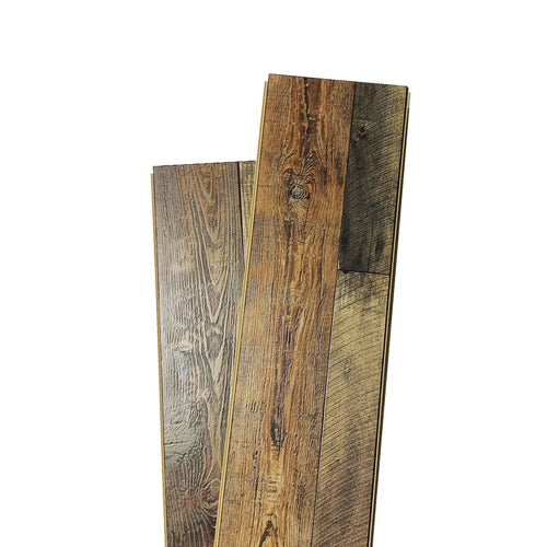 12mm Laminate Wood Barnwood Brown- Pad Attached1