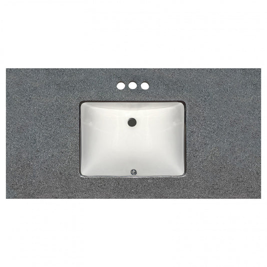 43" de Ancho x 22" de Profundo Encimera Prefabricada para Tocador Pepper Black 3cm 4662