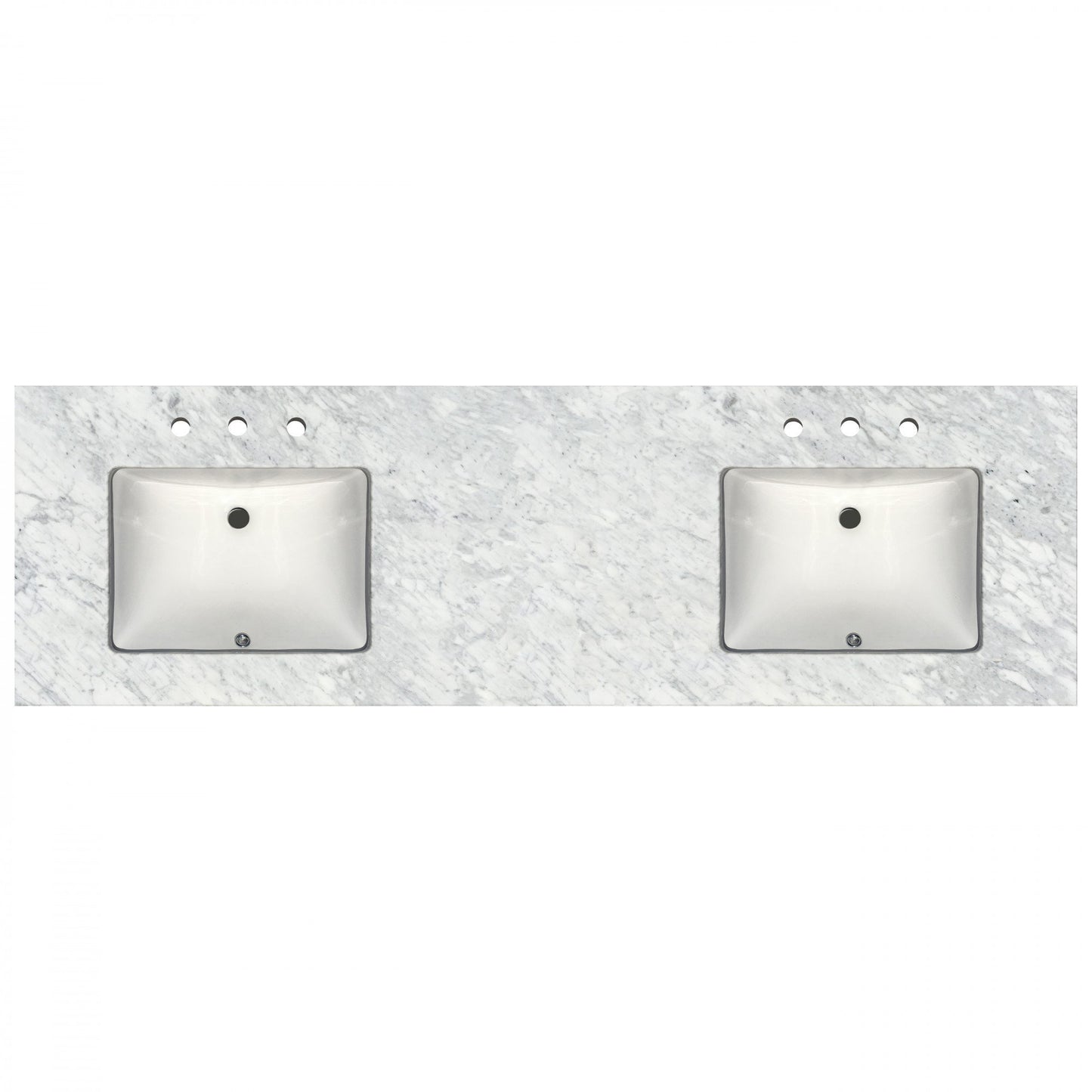 Cubierta prefabricada para tocador de 73" de ancho x 22" de profundidad Bianca Carrera 2cm 4782