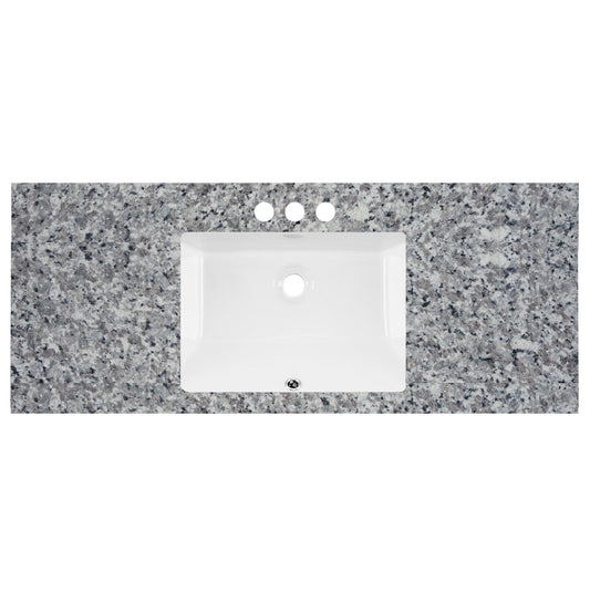 Cubierta de tocador prefabricada de 49" de ancho x 22" de profundidad Swan Grey 2cm 5699